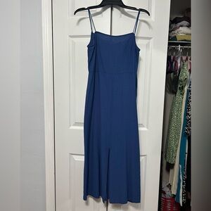 H&M Navy Maxi Dress with Spaghetti Straps